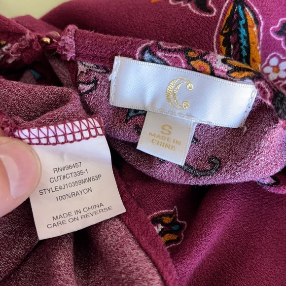 Charming Charlie Purple Paisley Above Knee Dress - Picture 12 of 12